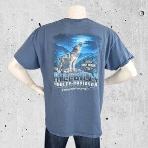 Harley Davidson Motorcycle T Shirt Size XXL Hillbilly Gatlinburg Tennessee Tee